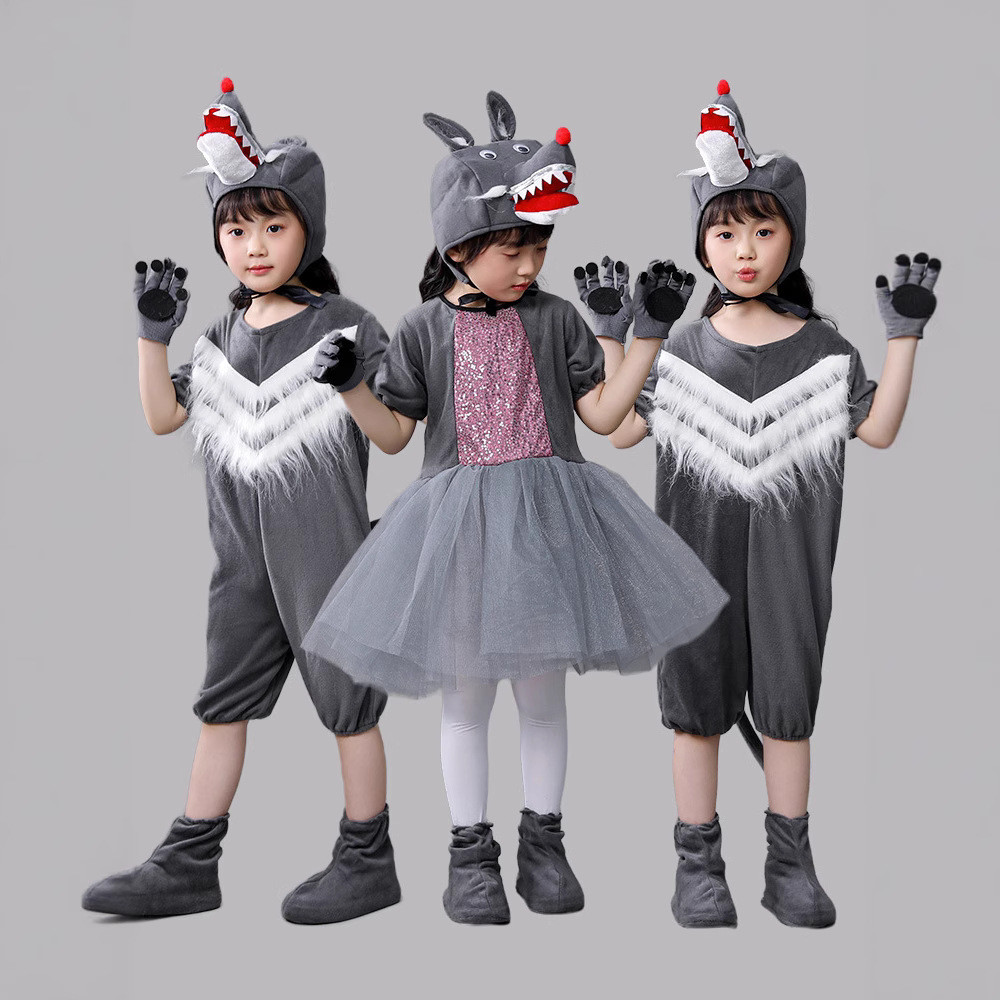 New Style Children's Animal Costume Lamb Performance Costume Wolf and — free download