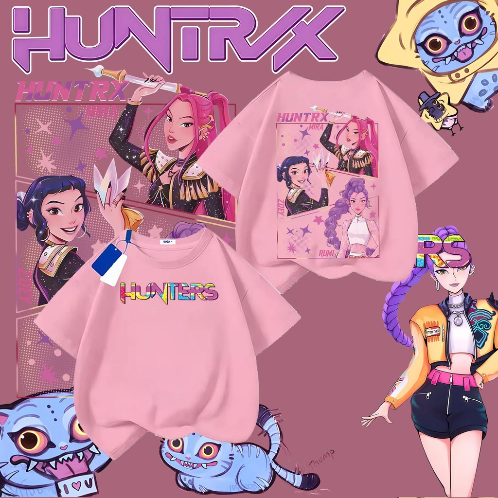 COD Kitten Summer Kids Tshirt for Girl Korean Style Kpop Demon Hunters ...