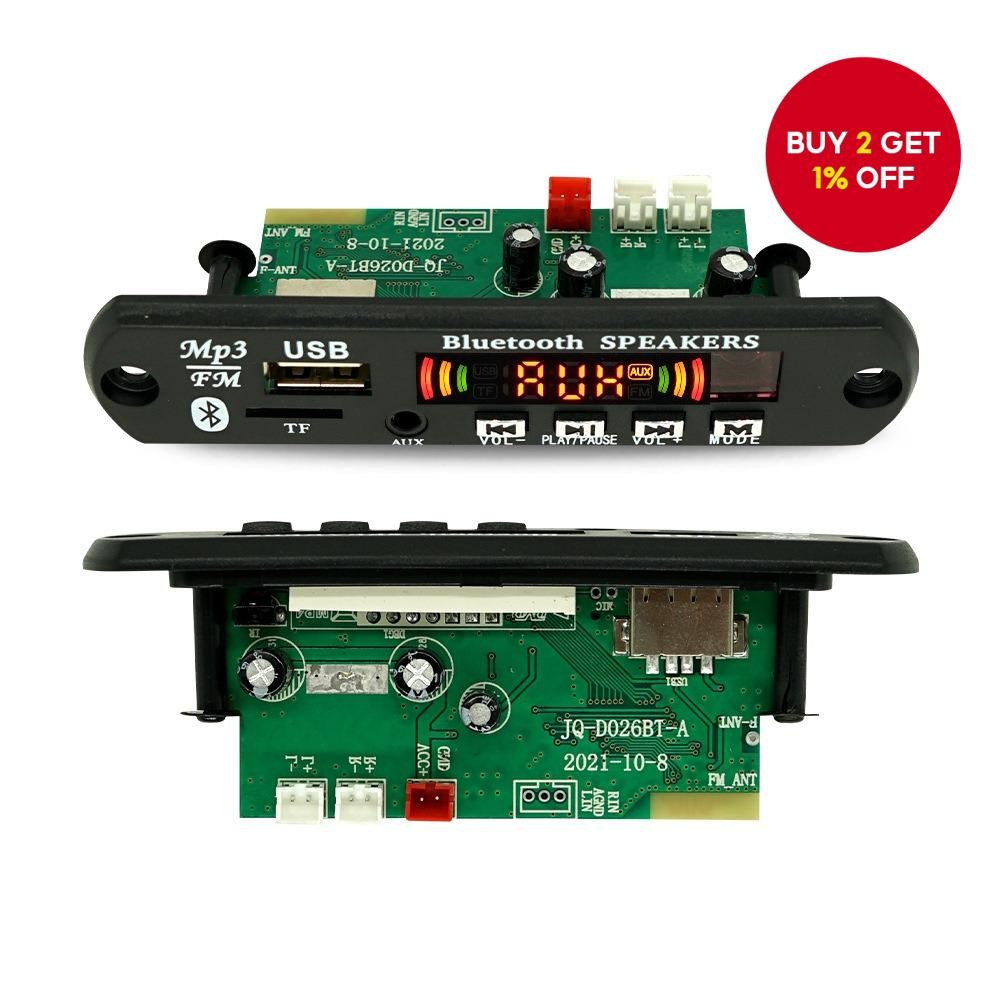 50W Bluetooth 5.0 Car FM Radio Module with MP3 Player and USB AUX ...
