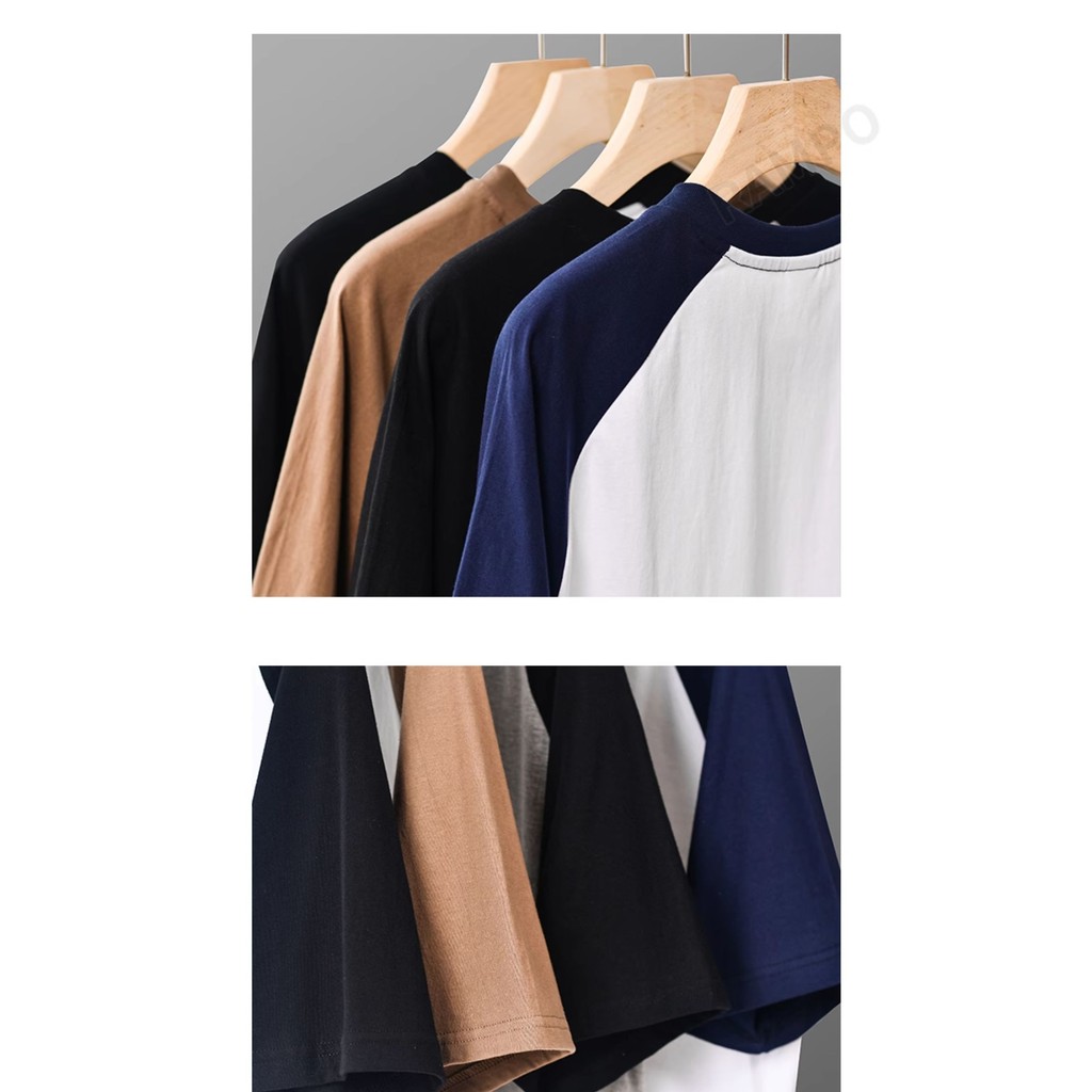 American Style 240G Heavyweight Pure Cotton Raglan Sleeve Short-Sleeved ...