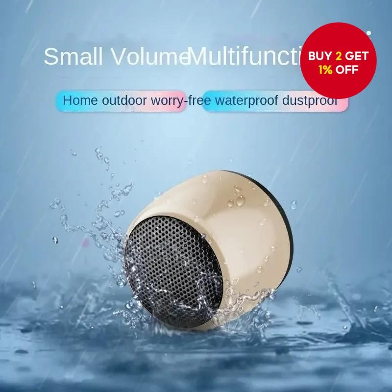 New M1 Wireless Mini Bluetooth Speaker - Metal Outdoor Subwoofer with ...