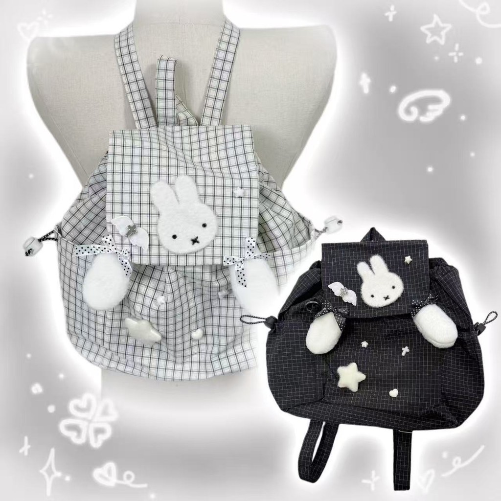 Japanese Style miffy Miffy Rabbit Schoolbag Star Bunny Ears Student