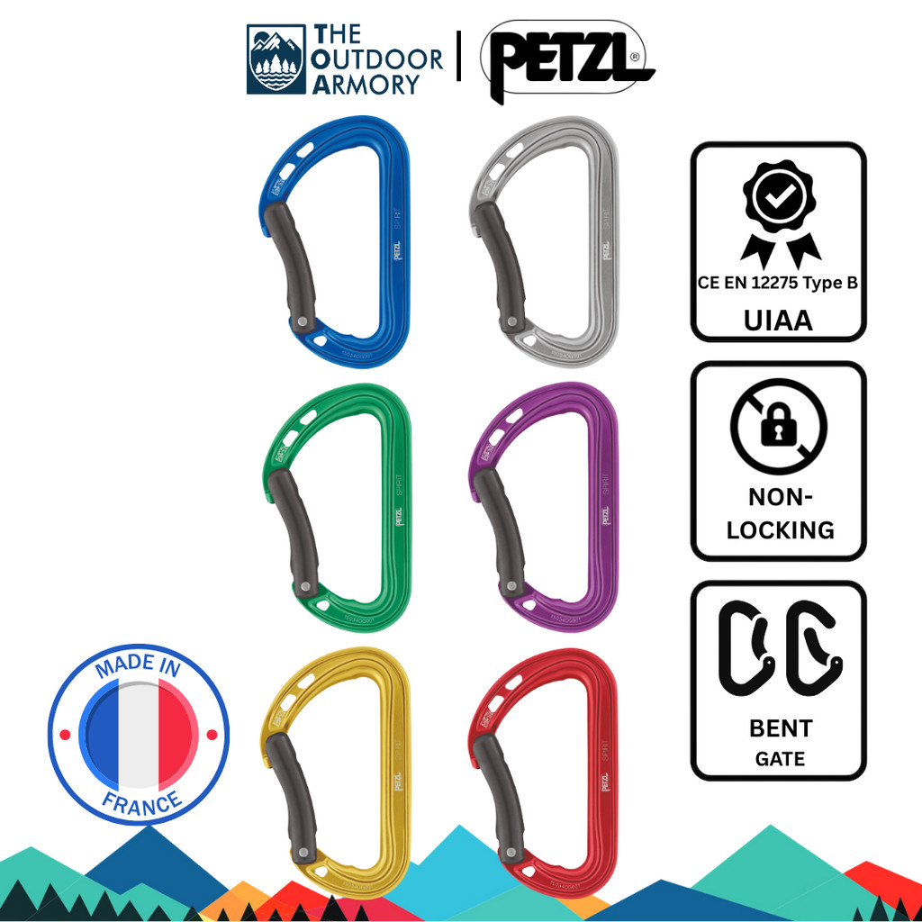 Petzl SPIRIT Carabiner - Bent-Gate | Shopee Philippines