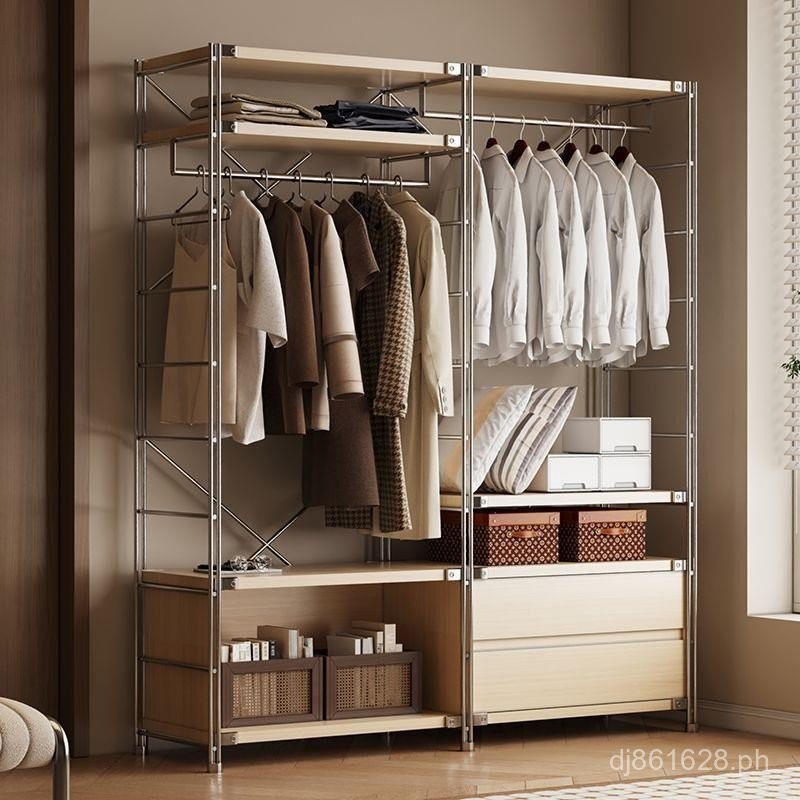 Clothes Rack Storage Rack Japanese Style Storage Rack Floor-standing ...