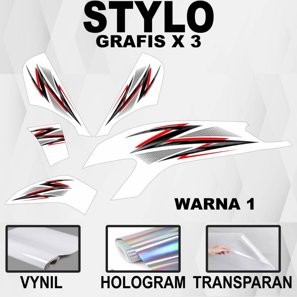 Honda Stylo Sticker Stylo Striping/ Stylo Graphic Striping Decal ...