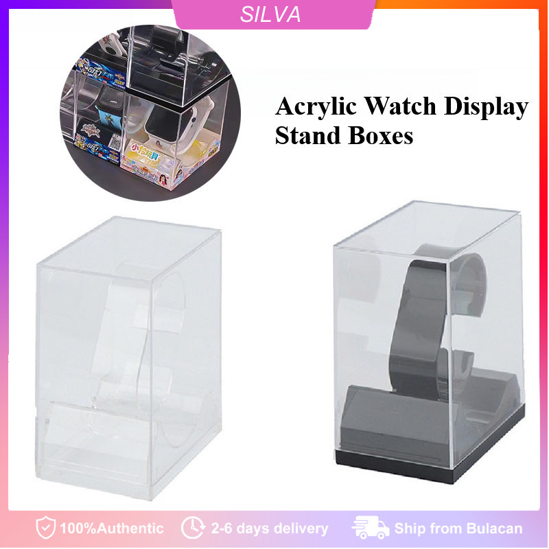 Clear Acrylic Watch Stackable Display Box Watch Case with Bracelet ...