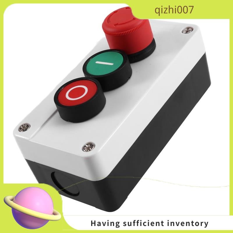 qizhi007 Waterproof Button Indicator Light Case Emergency Stop Reset ...