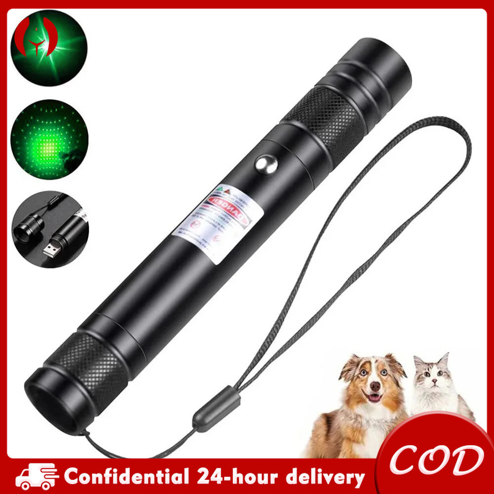 Green Laser Pointer 10000m USB Charging Built-in Battery Portable Laser ...