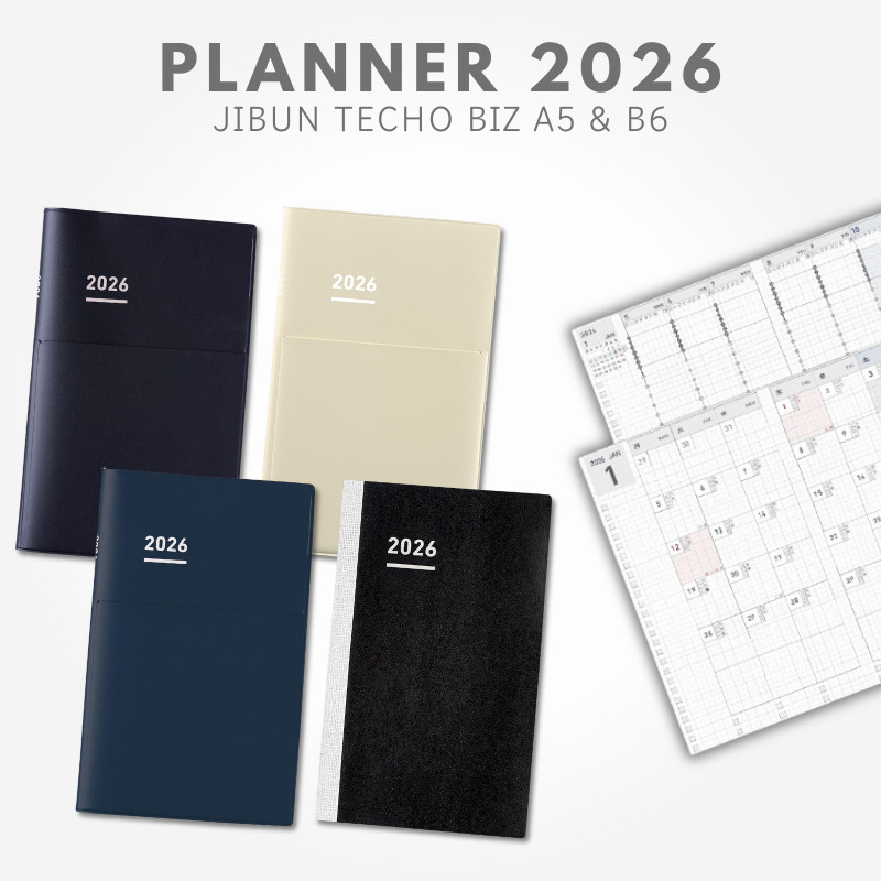 Kokuyo Jibun Techo Biz 2026 Monthly Planner A5 Slim &