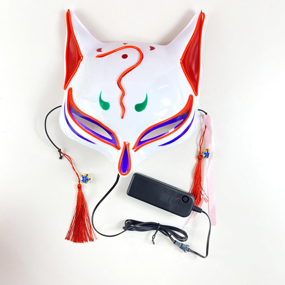 10 Colors Demon Led Slayers Fox Mask Halloween Mask Japanese Anime ...
