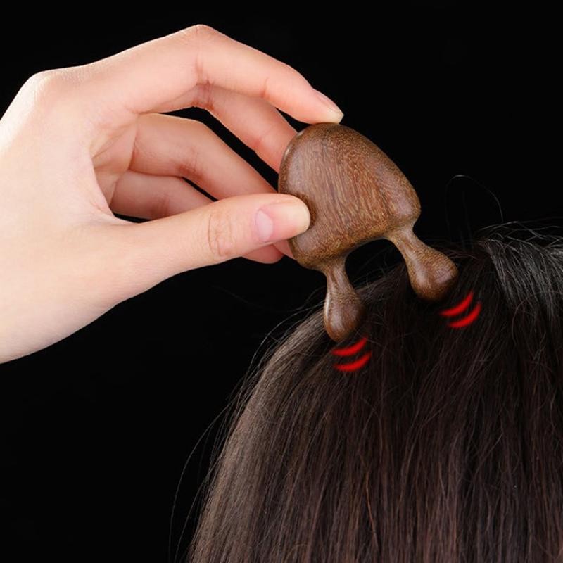 ONPH Wood Comb Muscle Relaxation Pressing Acupoints Eye Pressure Relief ...