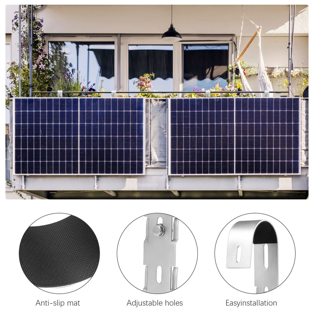 [Local]kkw Solar panel bracket balcony, 304 stainless steel balcony ...