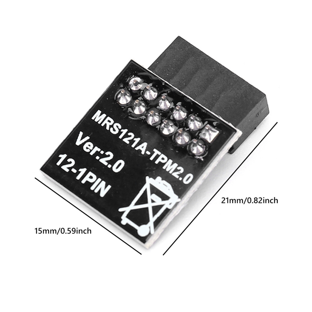 TPM 2.0 Encryption Security Module LPC-12PIN Motherboard Card Security ...