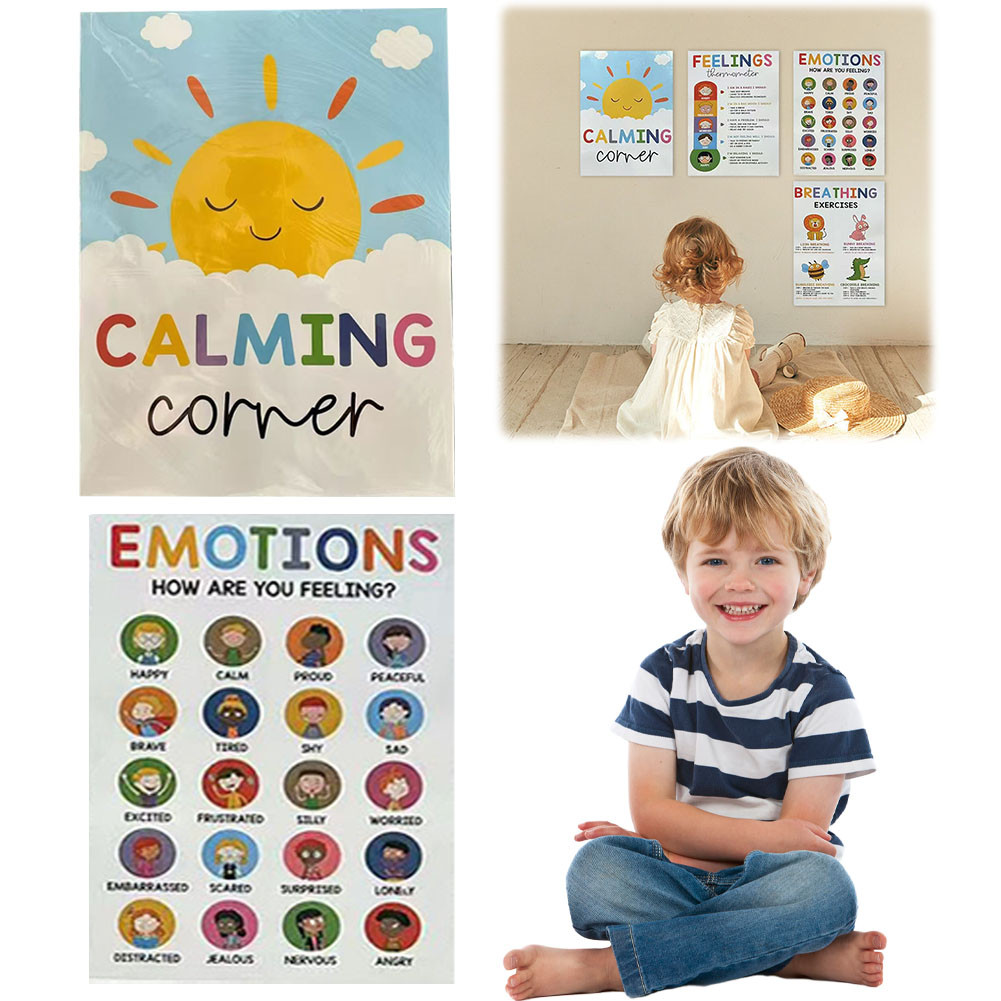 [cologoog.ph] 12 Calming Corner Poster Feelings Wheel Chart & Emotions ...