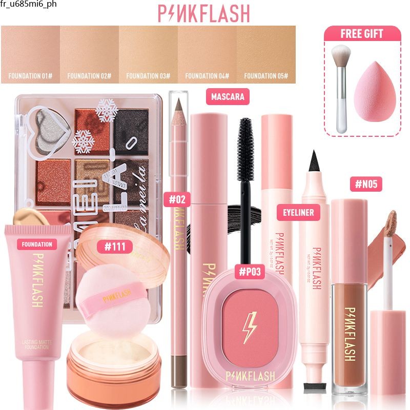 PINKFLASH 8Pcs Makeup Set Makeup Beauty Sets The Hottest Makeup Set ...