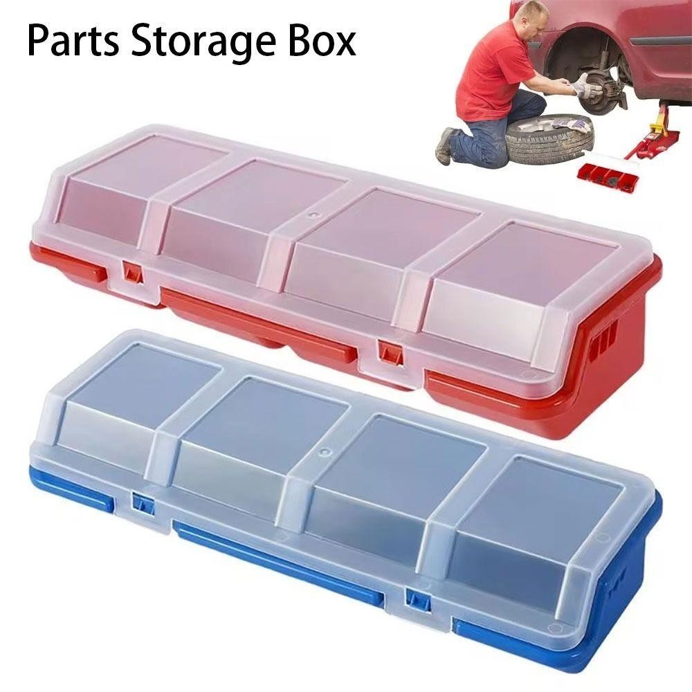 1Pcs Screw Organizer Box, Display Blue Red Parts Storage Box, 4 ...