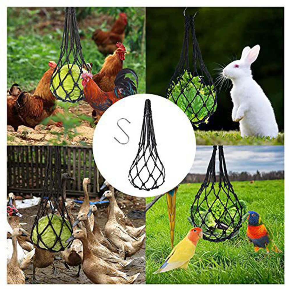 Hanging Foraging Net for Birds Woven Food Holder Toy for Parrots ...