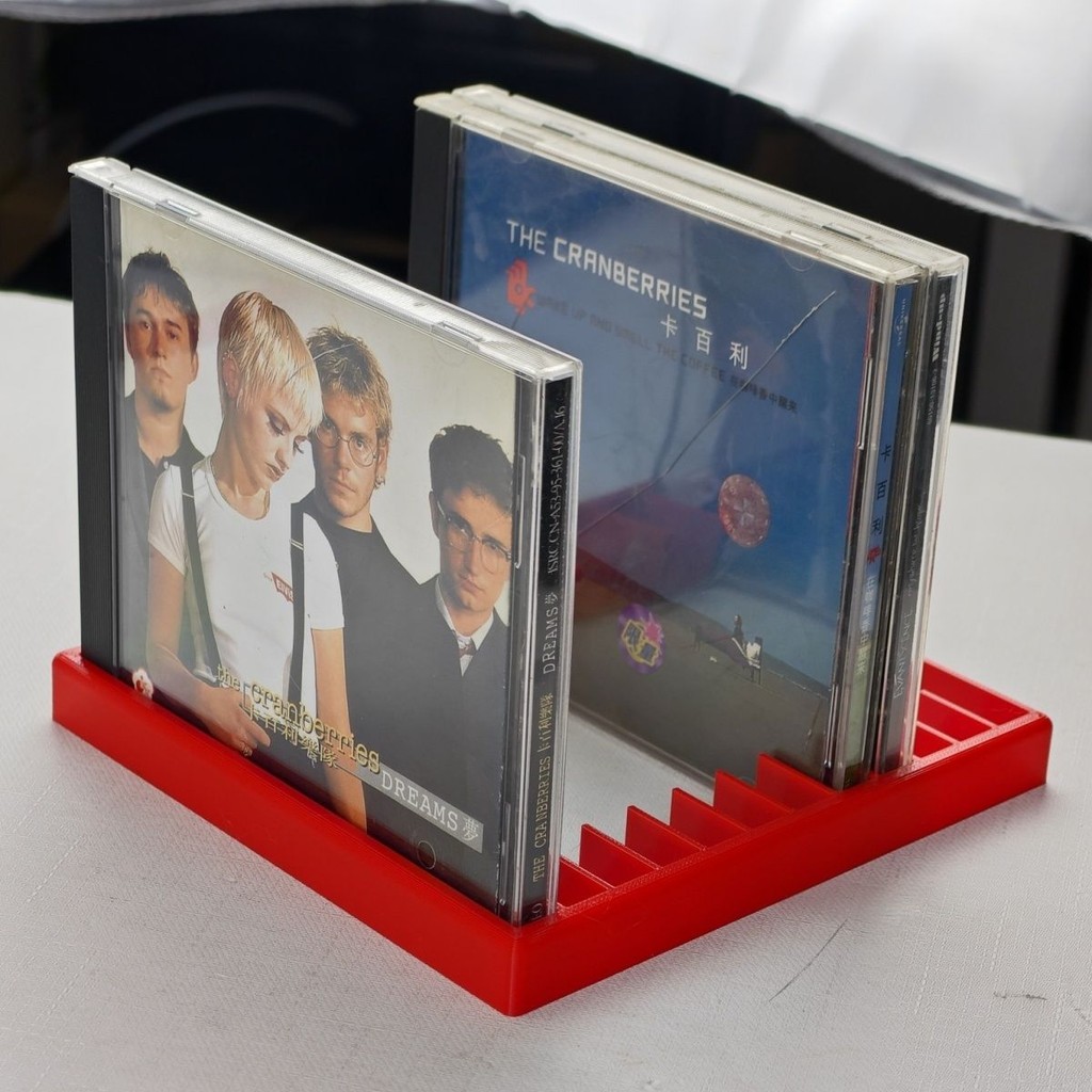 CD Disc Storage Compartment Rack Can Hold 12 Compartments Desktop ...