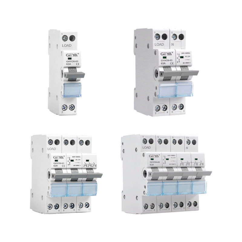 Connettore Per Barra Bus In Rame GEYA 63A 230/415V &ndash; Morsetto A Forcella O Pin, 1/2/3/4 Poli