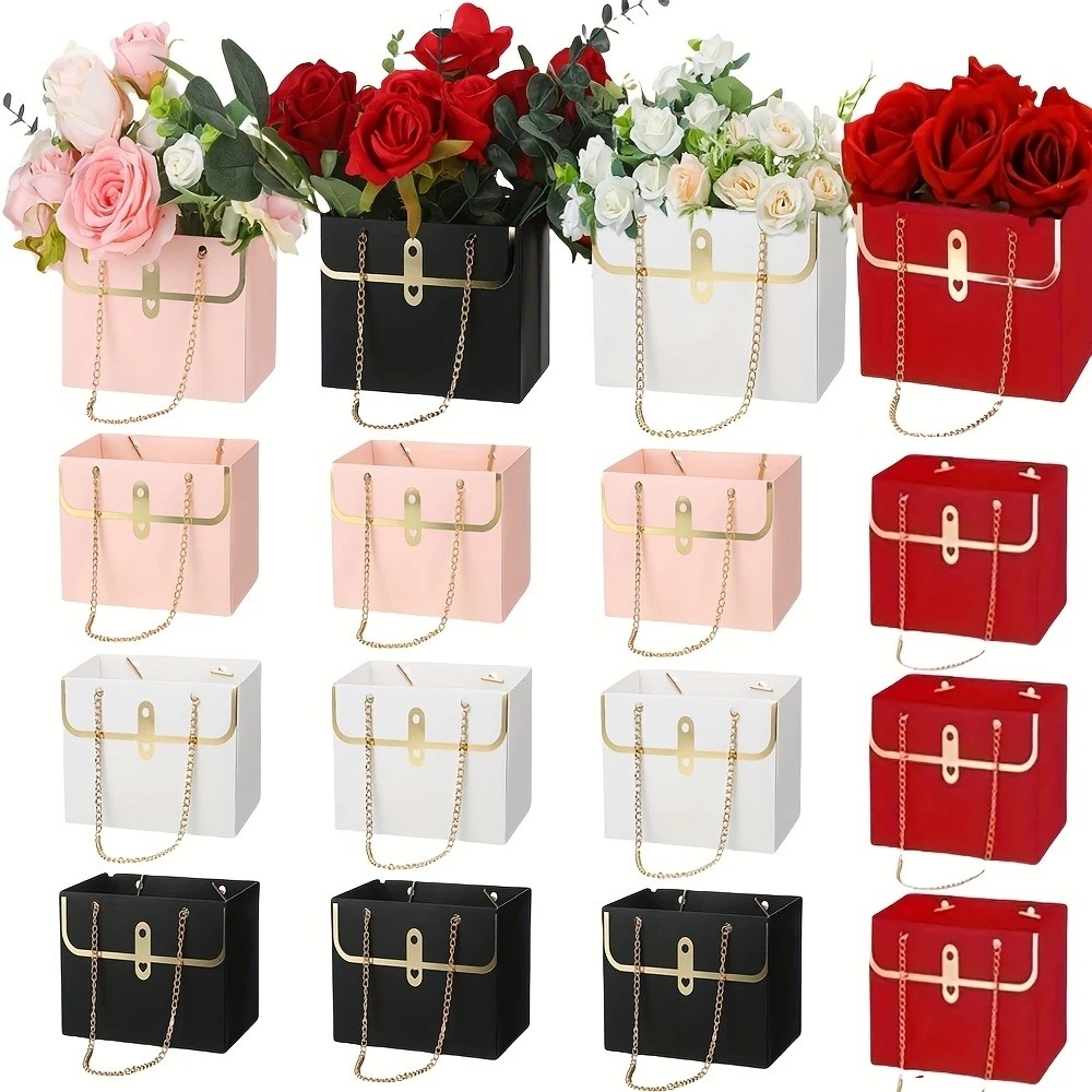 1Pcs Portable Flower Box Creative DIY Bouquet Packaging Boxes Bouquet ...