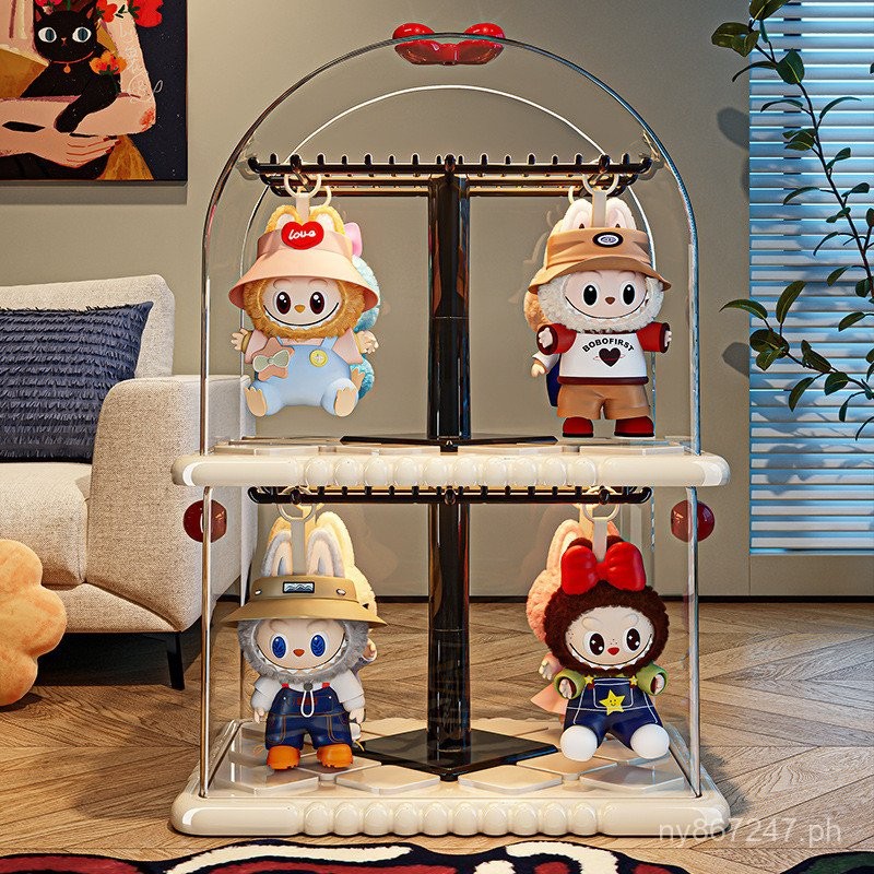 labubu Transparent Blind Box Display Stand Labubu Plush Doll Hanging ...