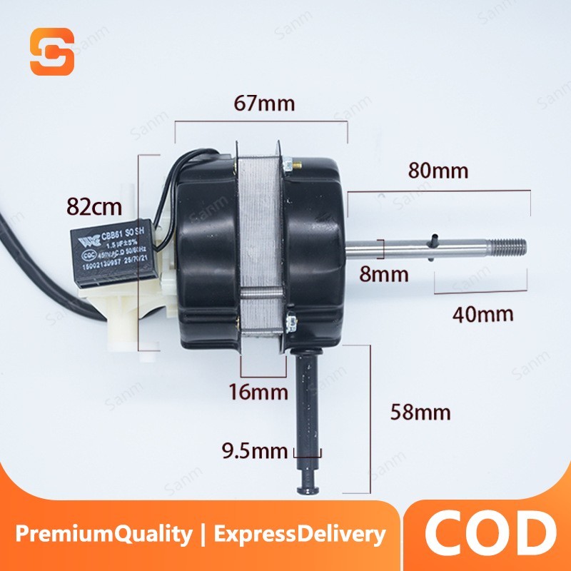 Universal Pure Copper Wire 18 Electric fan motor Double ball bearing ...