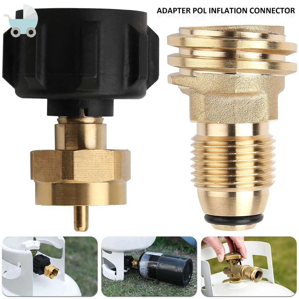 Propane Tank Adapter Converts POL to QCC1 Brass Propane Hose Adapter ...