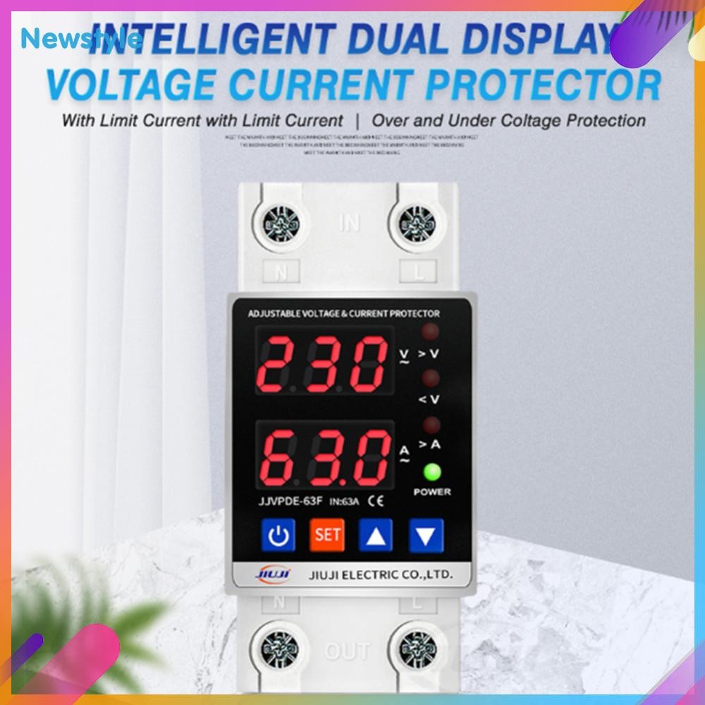 Over Under Voltage Protector Dual Display Overvoltage Over Current ...