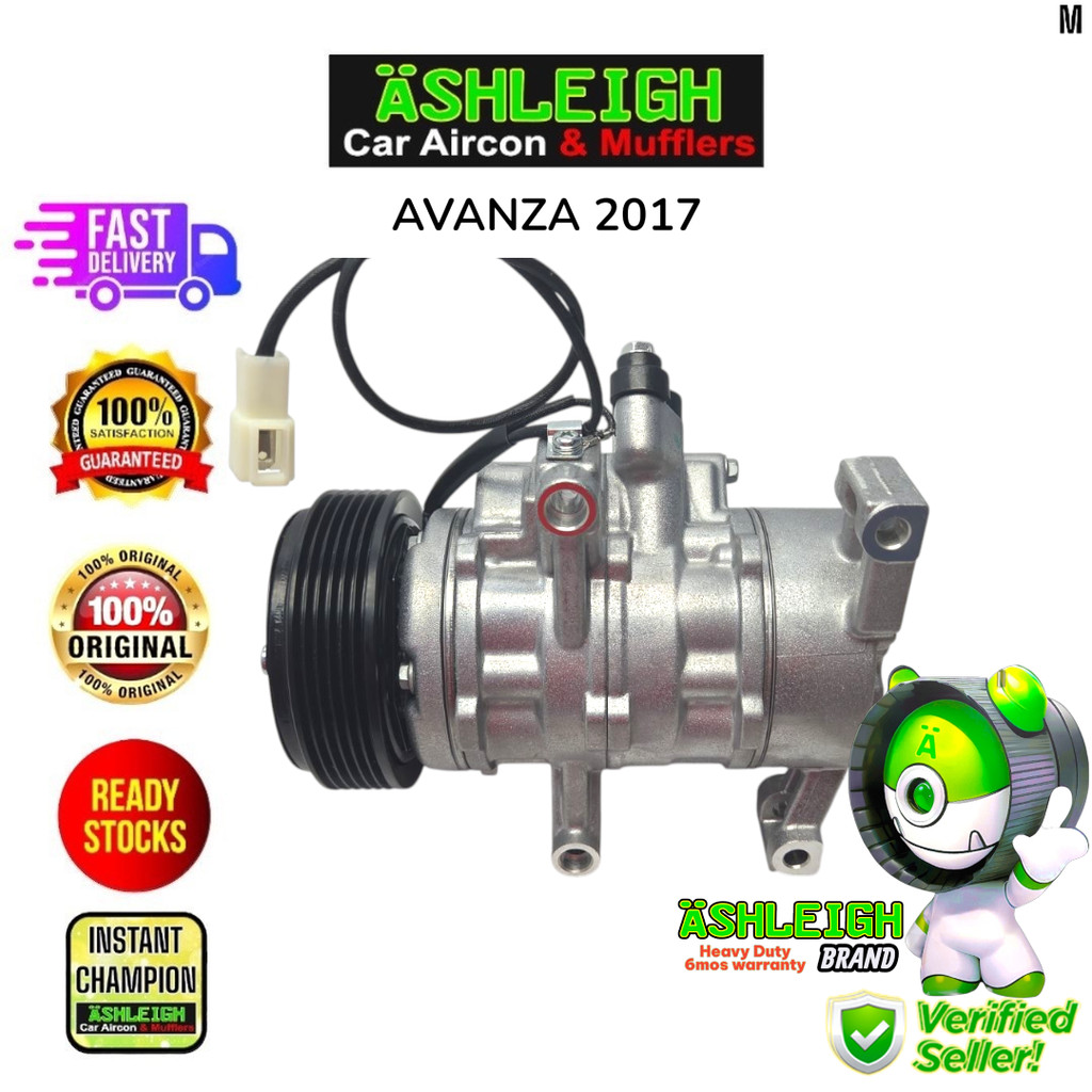 Toyota Avanza 2017 (ASH BRAND) Compressor Car Aircon Parts | Shopee ...