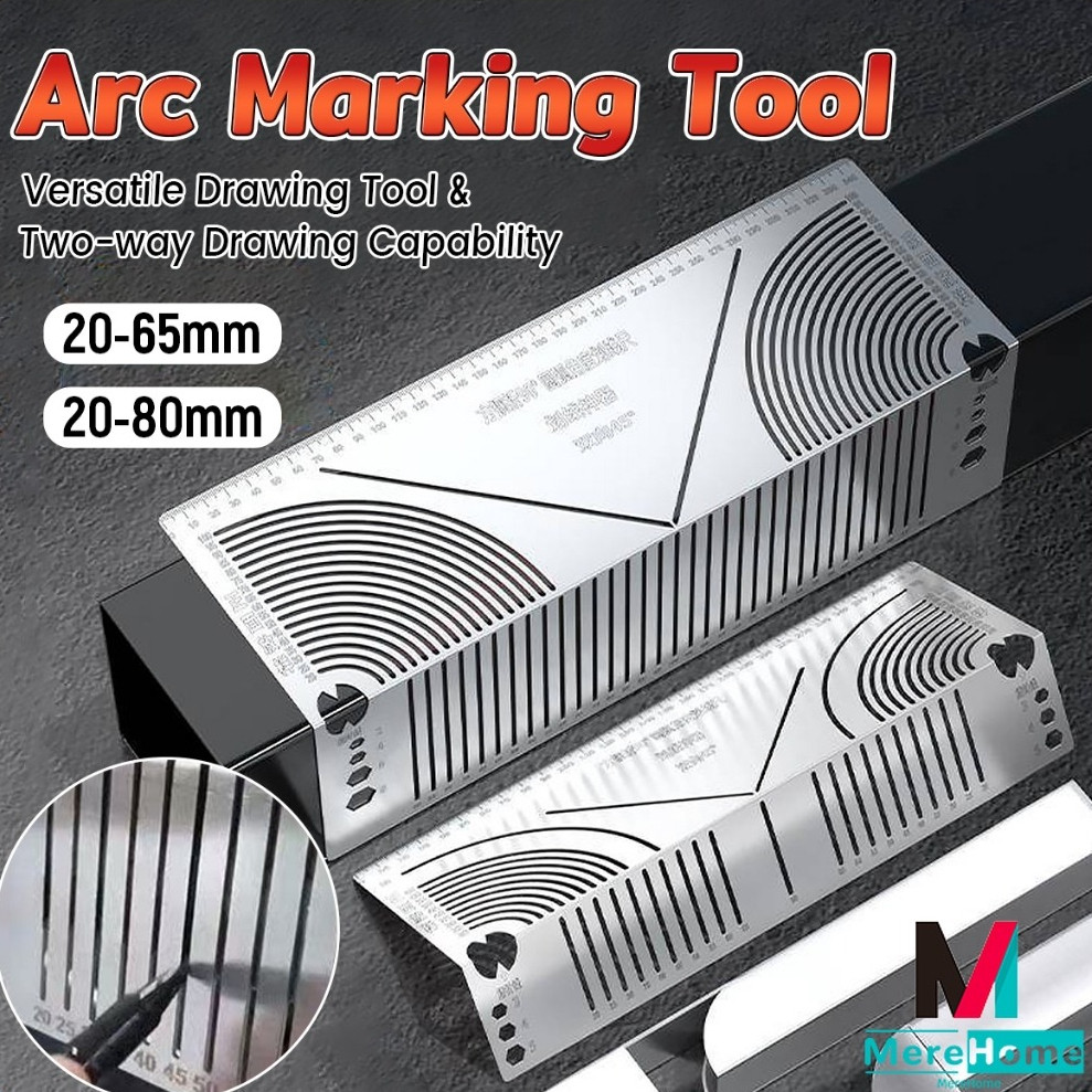 Metal Ruler Square Tube to Round Ruler Square Steel 90° Bend Arc Angle ...