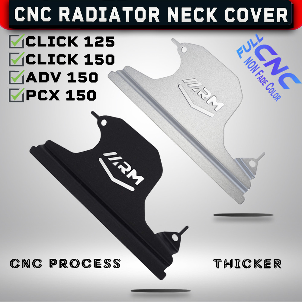 Radiator Neck Cover Full CNC Alloy Thicker For Click 125/150/ ADV 150 ...