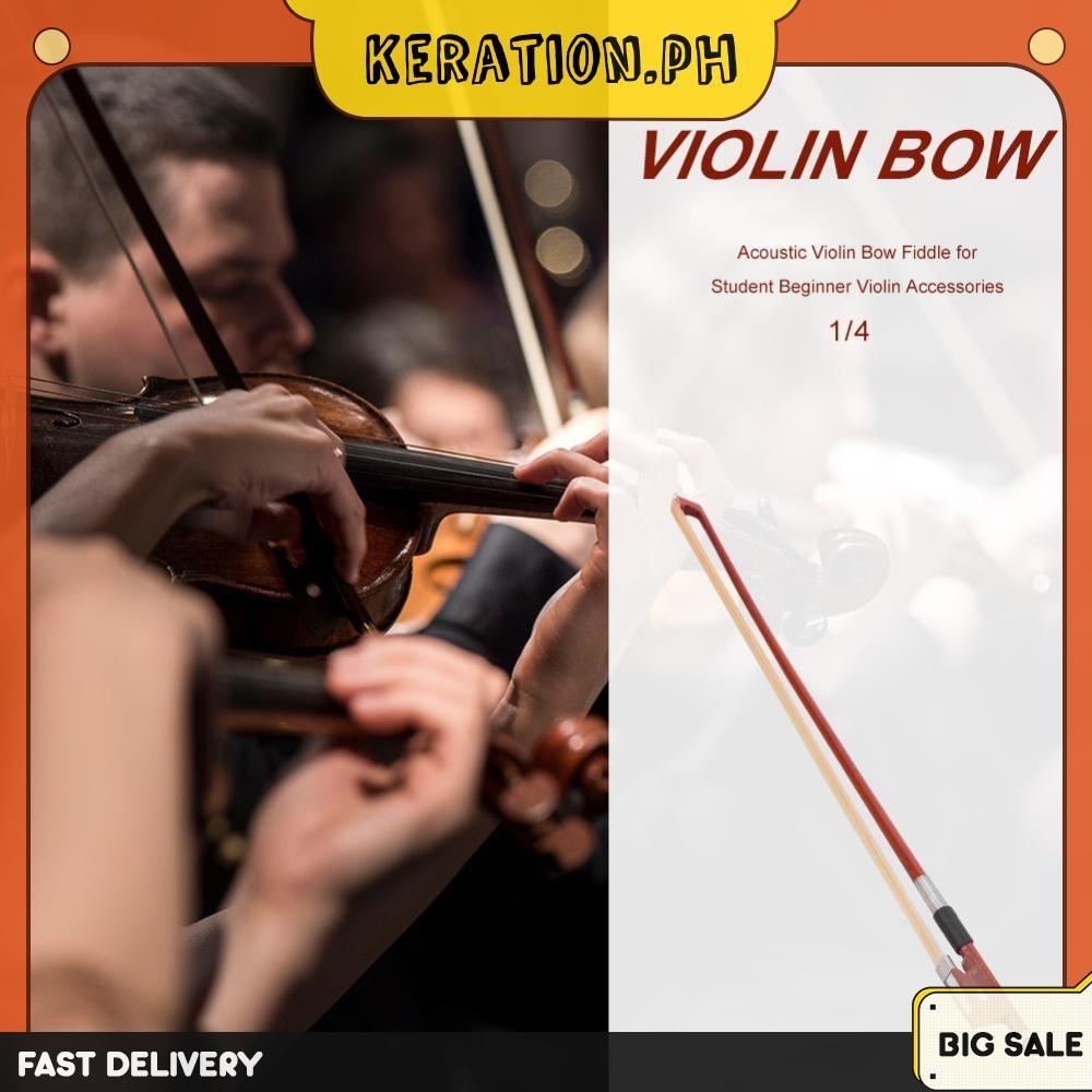 1/4 1/8 Wooden Natural Violin Bow Vintage Violin Bow Practice Fiddle ...