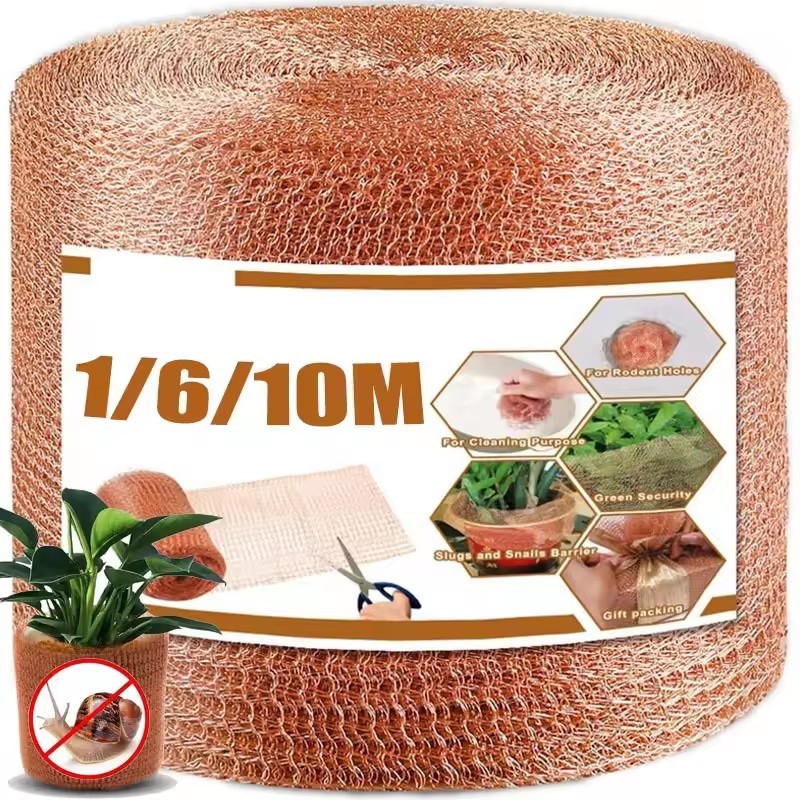 1/6/10m Anti-Pest Copper Mesh - Anti-snail Copper Wire Net -Hole Crack ...
