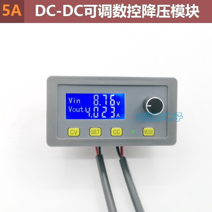 Produktbild von ZK-J5X 5A CNC-Buck-Boost-Modul – Konstantspannung & Konstantstrom Mit LCD-Display, Einstellbar – Spannungsregler Für DIY-Projekte