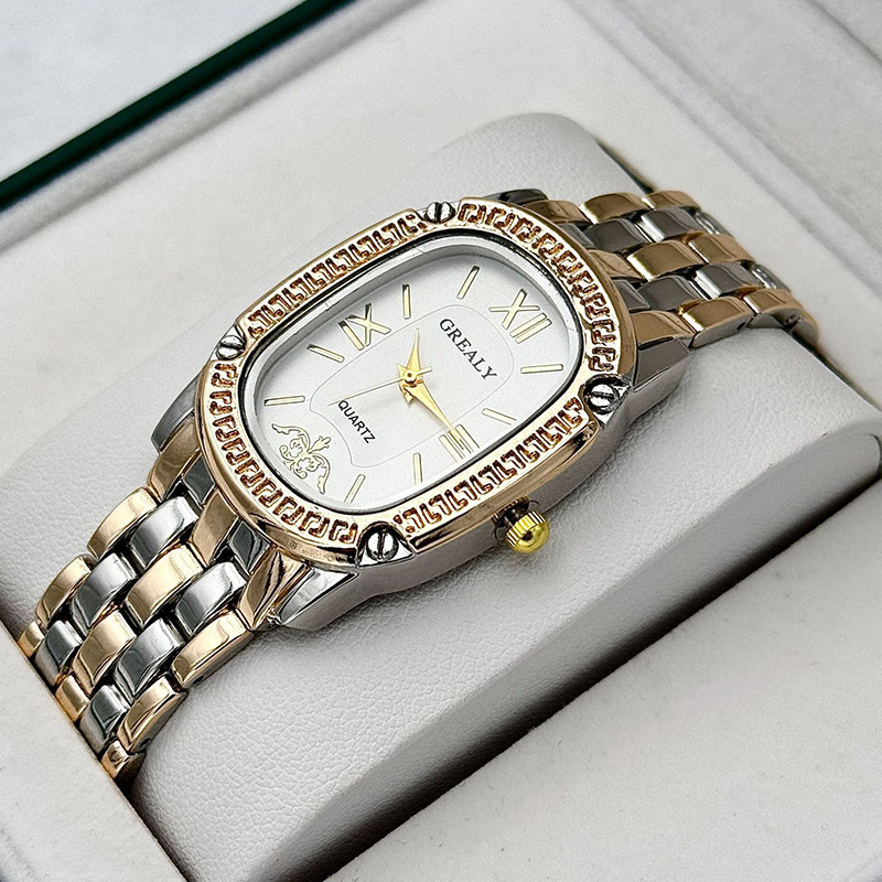GREALY Women Watch Quartz Business Fashion Women’s Watch Steel Strap ...