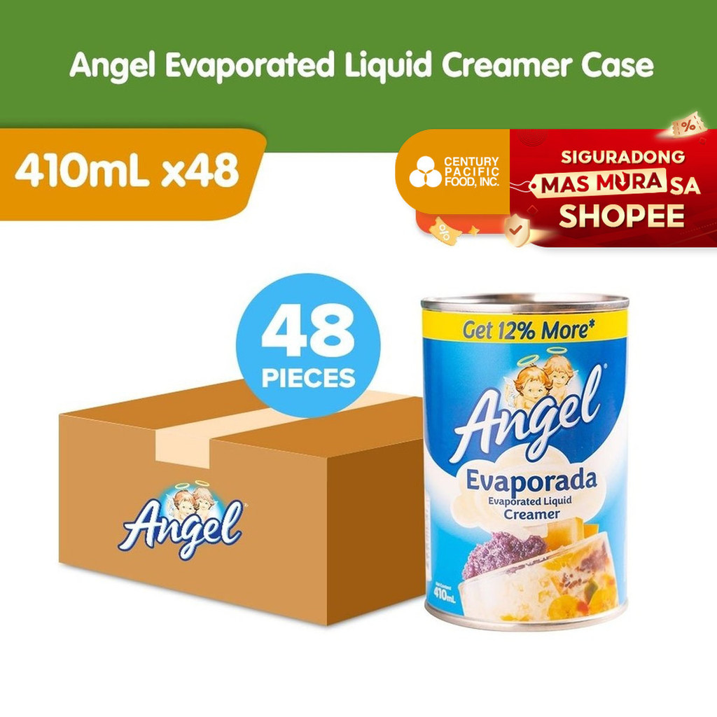 Angel Evaporated Liquid Creamer 410ml (Case of 48pcs) | Shopee Philippines