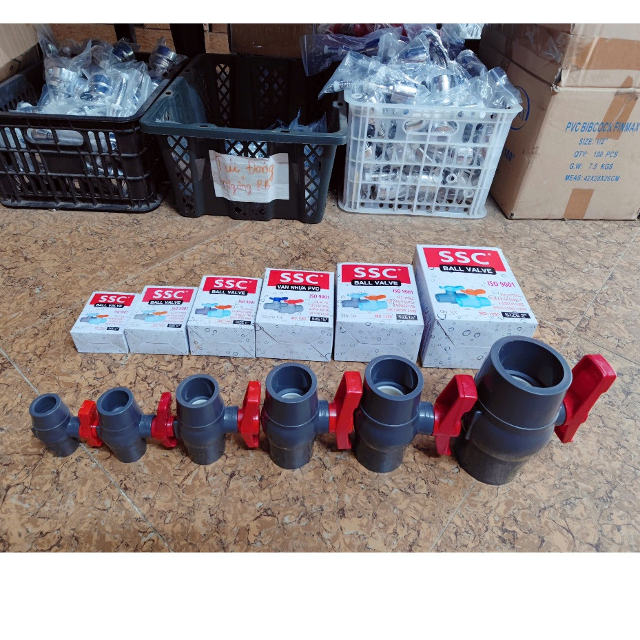 SSC PVC valve - SSC water lock with red PVC handle 42,49,60 type 1 ...