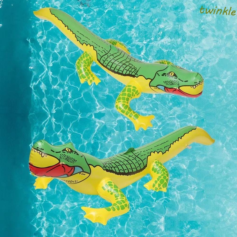 TWINKLE1 2pcs Inflatable Crocodile Game, PVC Crocodile Toy Inflatable ...