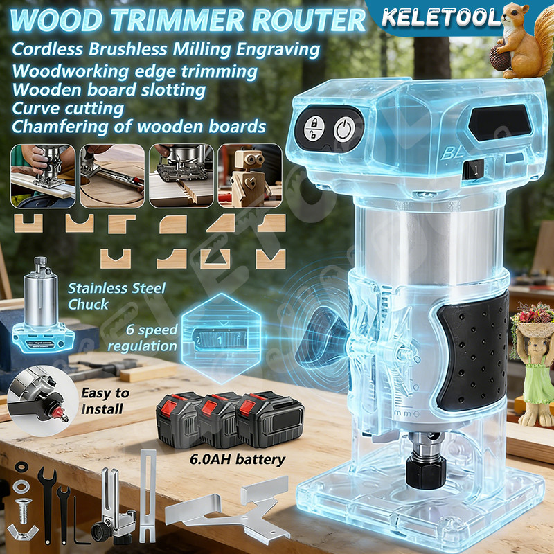 Cordless Electric Hand Trimmer Router Laminate For Makita 18V Battery w/Tools w
