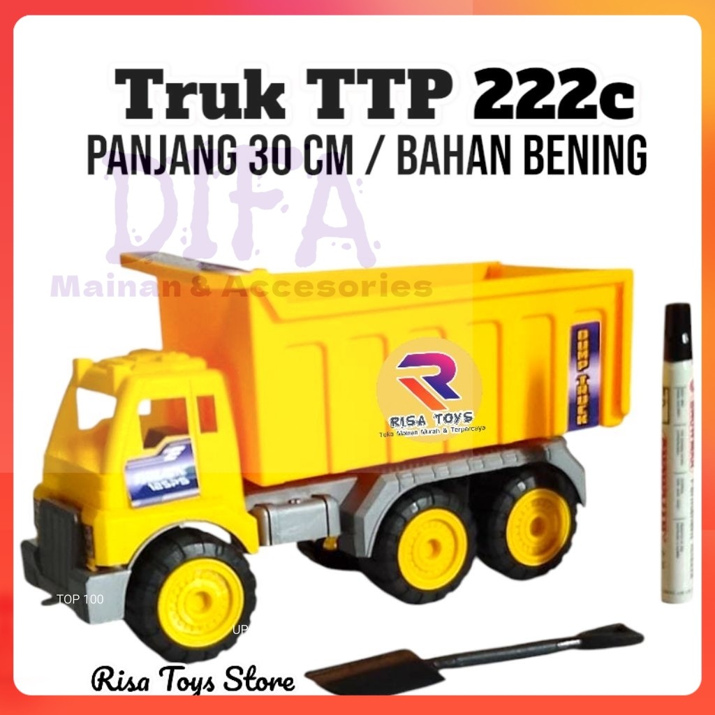 DT- TOY DUMP TRUCK 222 C CLEAR MATERIAL / VIRAL TRUCK / TRUCK CAN ...