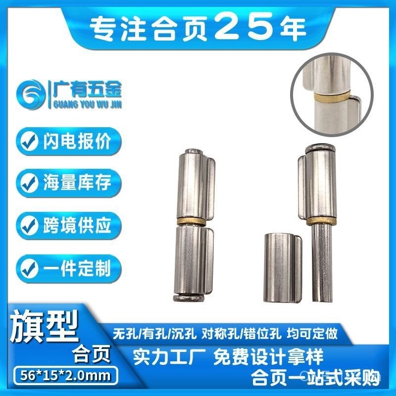 304Stainless Steel Cylindrical Hinge Double Door Pivot Rotating Welded ...
