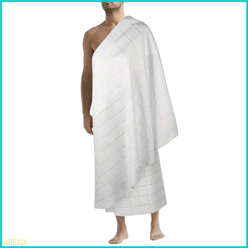Ihram Ahram Ehram, 2 asciugamani 105 x 210 cm, 100% puro cotone stile Big Diamond