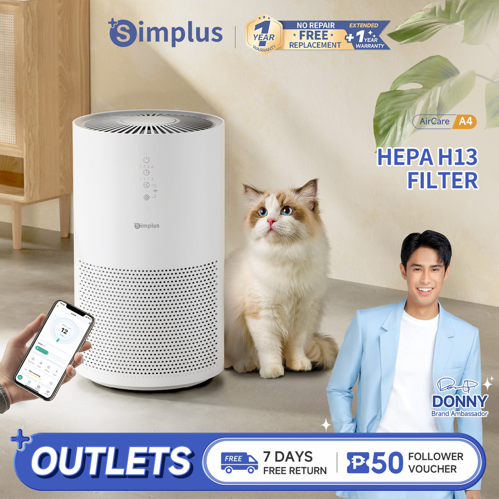 Simplus Air Purifier App Control Efficient HEPA H13 Filter 330m³/h CADR ...