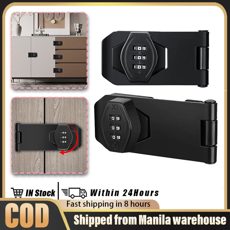 Image result for Anti-Theft Password Locker Lock 3 Digit Combination Drawer Lock Home ...