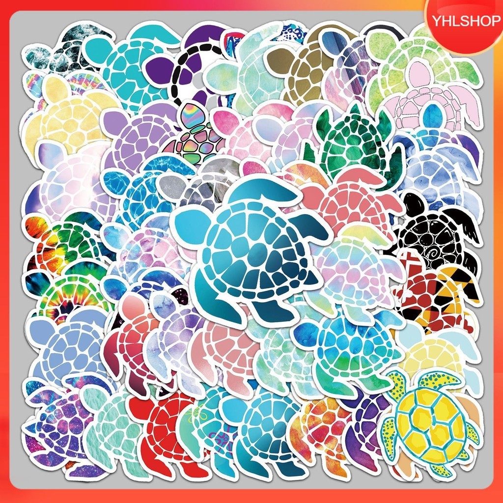 Sent From Thailand 50 Types Of Stickers Sea Turtles turtle animal ...