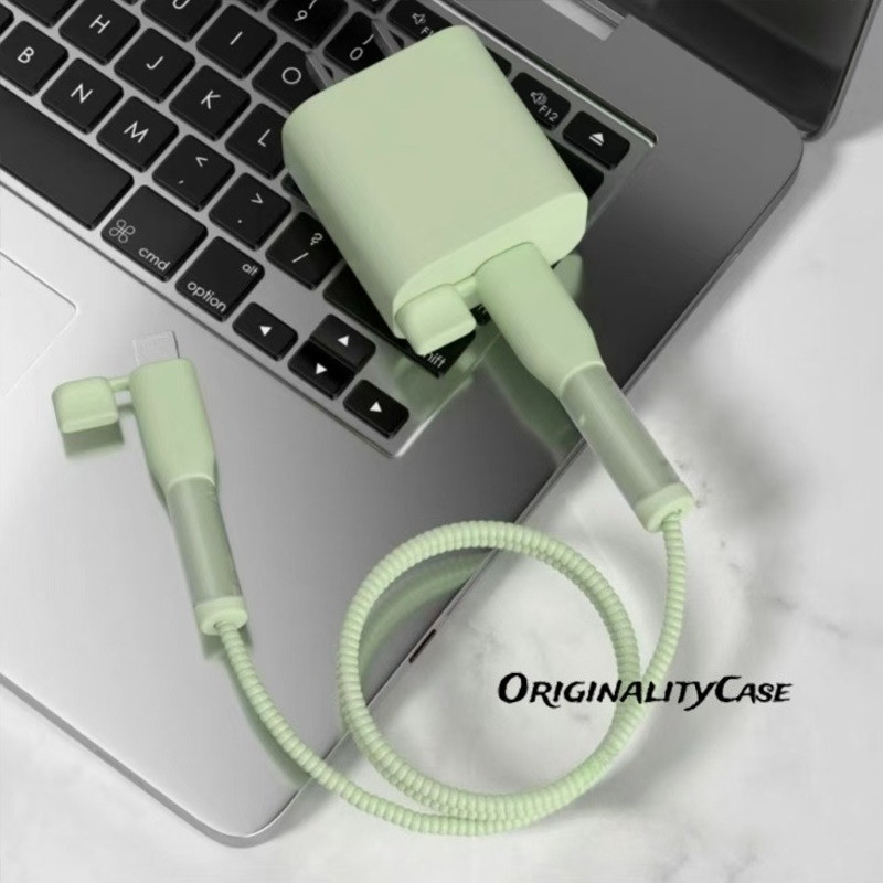 Soft Silicone iP 18/20W Charger Protector/Cord Protector for iphone ...