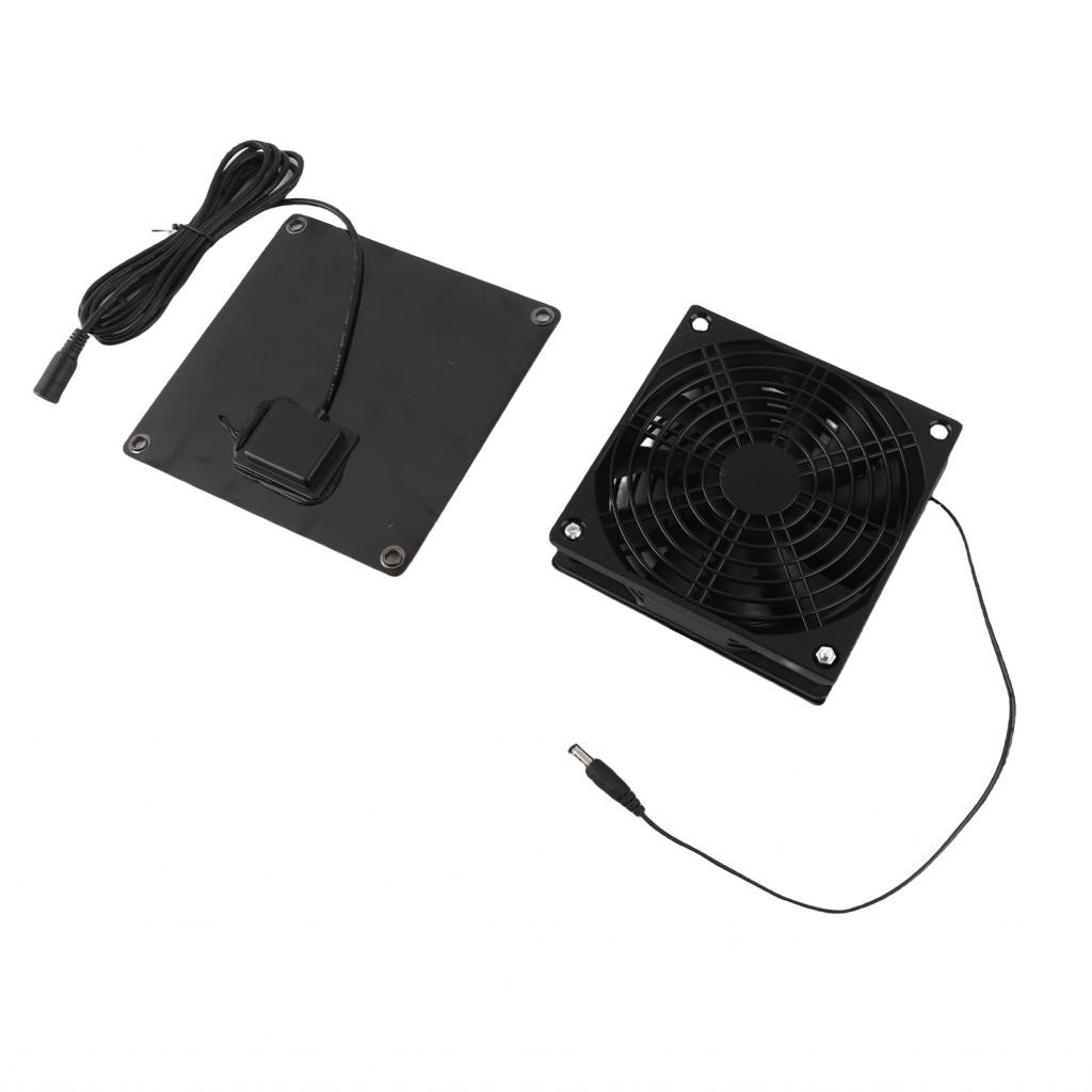 Fashionliving-PH Solar Powered Dual Fan Panel 10W Weatherproof Kit for ...