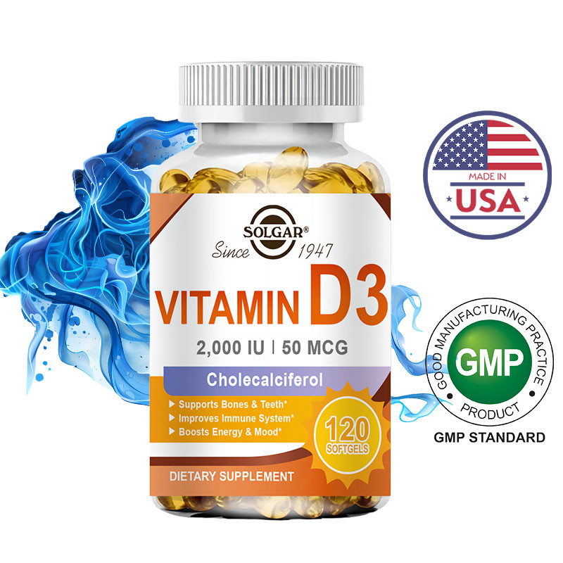 SOLGAR Vitamin D3 (2000IU )Softgels Enhance calcium absorption and ...