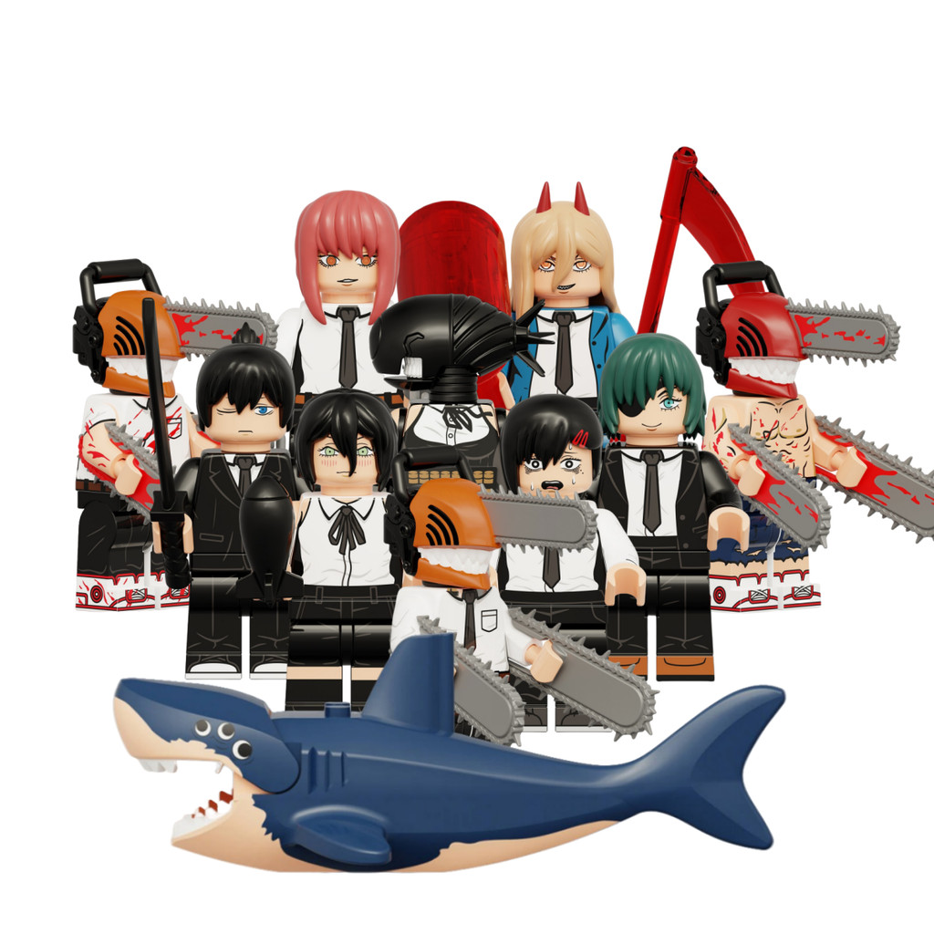 Chainsaw Man Action Figures Shark Himeno Denji Hayakawa Aki Makima ...
