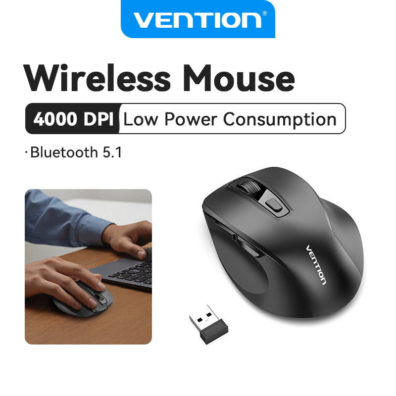 Vention Wireless Mouse 4000DPl Low Power Consumption Mice 2.4G and ...
